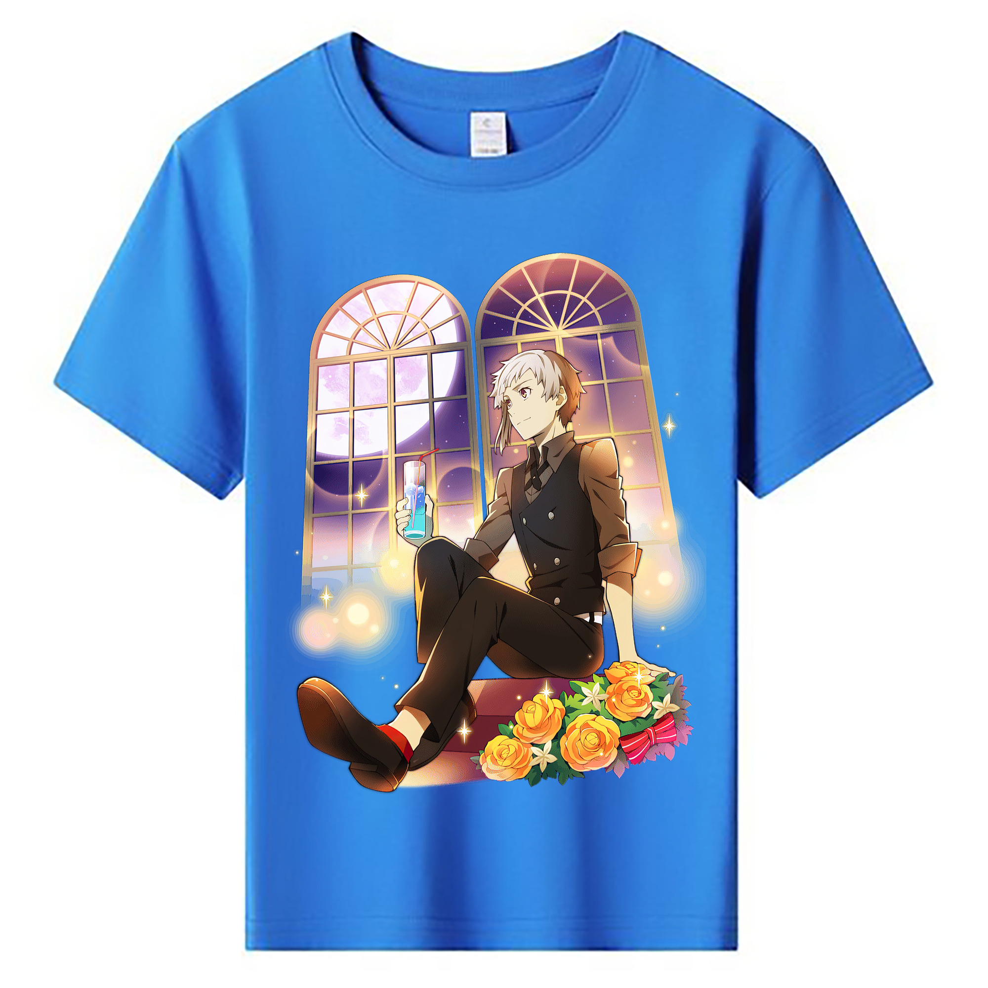 （画像用） 文豪ストレイドッグス Bungo Stray Dogs 綿100％キッズTシャツ（フロントプリント）